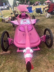 Supporting Breast Cancer UK by sponsoring the Flaming Flamingo